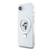 Karl Lagerfeld Ringstand Karl and Choupette MagSafe Zadní Kryt pro iPhone 16e White