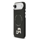 Karl Lagerfeld PU Karl and Choupette Heads Pins MagSafe Zadní Kryt pro iPhone Air Black