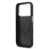 Karl Lagerfeld PU Karl and Choupette Heads Pins MagSafe Zadní Kryt pro iPhone 17 Pro Max Black