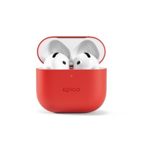 Silikónové puzdro Epico pre AirPods 4, červená