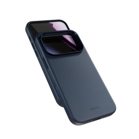 Zadný ochranný kryt Epico Leather Mag+ Case pre Apple iPhone 17 Pro, modrá