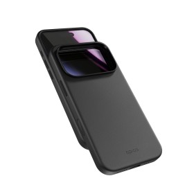 Zadný ochranný kryt Epico Leather Mag+ Case pre Apple iPhone 17 Pro, čierna
