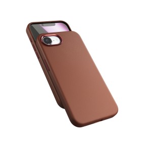 Zadný kožený kryt Epico Mag + pre Apple iPhone 16e, hnedá