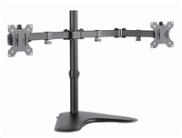 CONNECT IT TwinArm stolný držiak na 2 monitory, ČIERNY