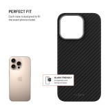 Aramidový zadní kryt FIXED MagVelar s podporou Magsafe pro Apple iPhone 16 Pro, černý