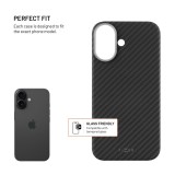 Aramidový zadní kryt FIXED MagVelar s podporou MagSafe pro Apple iPhone 17, černý