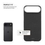 Aramidový zadní kryt FIXED MagVelar s podporou MagSafe pro Apple iPhone Air, černý