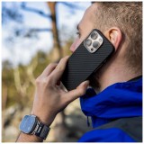 Aramidový zadní kryt FIXED MagVelar s podporou MagSafe pro Apple iPhone 17 Pro Max, černý