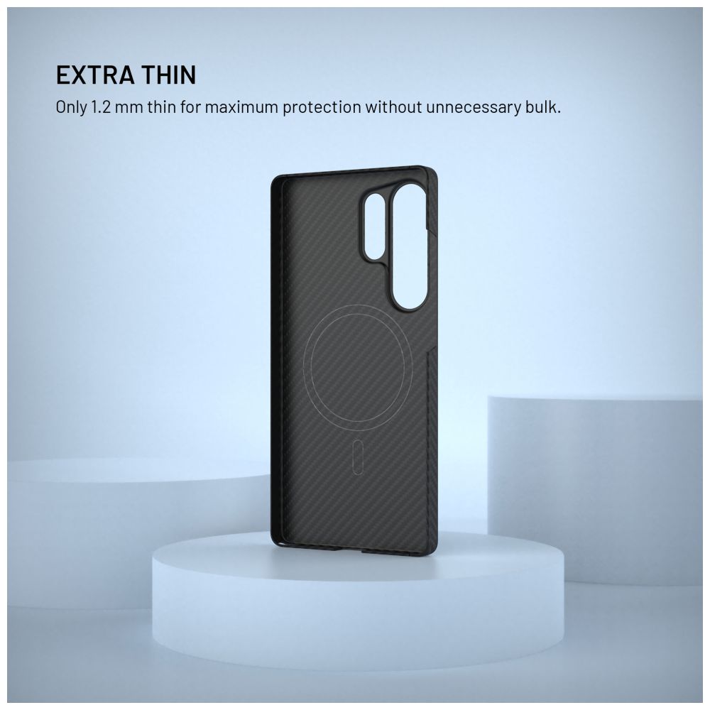 Aramidový zadní kryt FIXED MagVelar s podporou MagSafe pro Apple iPhone 17 Pro Max, černý