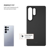 Aramidový zadní kryt FIXED MagVelar s podporou Magsafe pro Samsung Galaxy S26 Ultra, černá