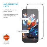 Ultra odolné tvrzené sklo FIXED Armor s Anti-dust aplikátorem a AR vrstvou pro Samsung Galaxy S26, černá