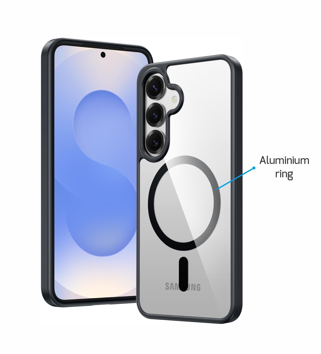 Silikonové pouzdro Swissten Clear Jelly MagStick pro Apple iPhone 17 Pro, černá