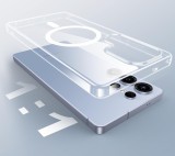 Silikonové pouzdro Swissten Clear Jelly MagStick pro Apple iPhone Air, transparentní