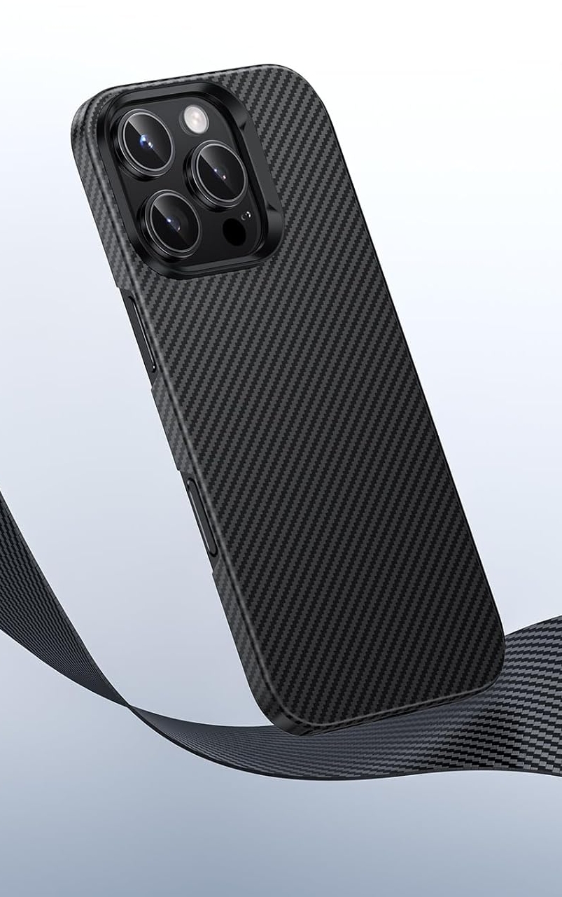 Pouzdro SWISSTEN MAGCARBON pro Apple iPhone Air, černá