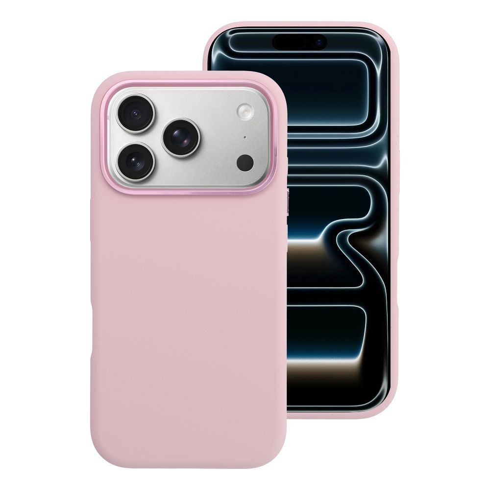 FORCELL F-PROTECT Frame Premium case compatible with MagSafe for IPHONE 15 PRO MAX pink