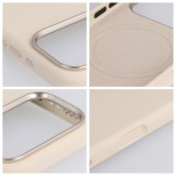 FORCELL F-PROTECT Frame Premium case compatible with MagSafe for IPHONE 15 PRO MAX antique white