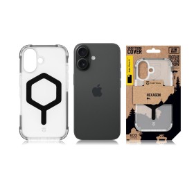 Zadný kryt Tactical MagForce Hexagon pre Apple iPhone 16, black