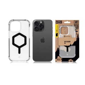 Zadný kryt Tactical MagForce Hexagon pre Apple iPhone 15 Pro Max, black