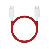 OnePlus SuperVooc USB-C/USB-C, 10A, 1,2m červená