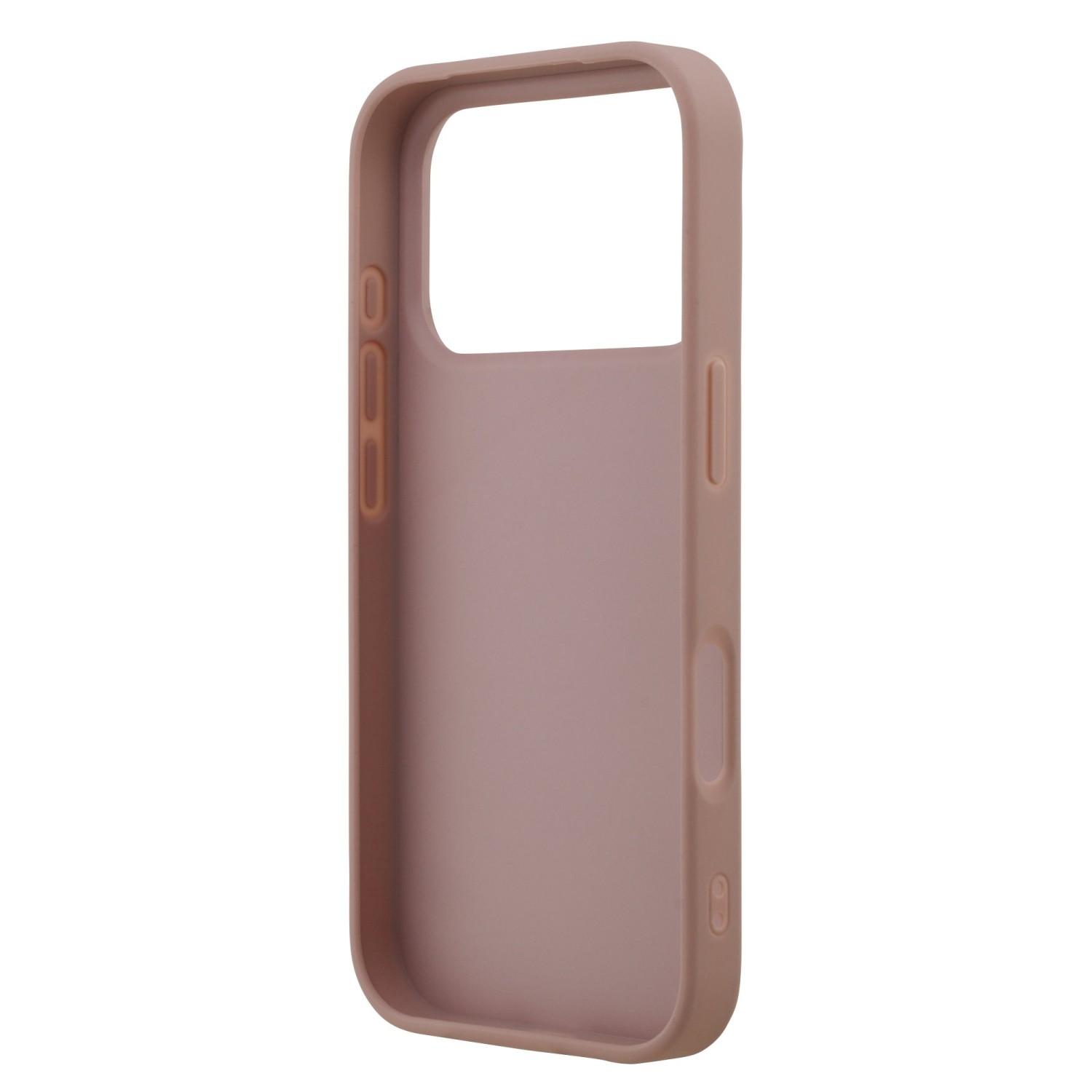 Guess PU Fixed Glitter 4G Metal Logo Zadní Kryt pro iPhone 17 Pro Pink