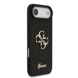 Guess PU Fixed Glitter 4G Metal Logo Zadní Kryt pro iPhone Air Black