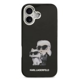 Karl Lagerfeld IML Aquarelle Karl and Choupette Zadní Kryt pro iPhone 17 Black