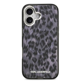 Zadný kryt Karl Lagerfeld IML Leopard MagSafe pre Apple iPhone 17, sivá