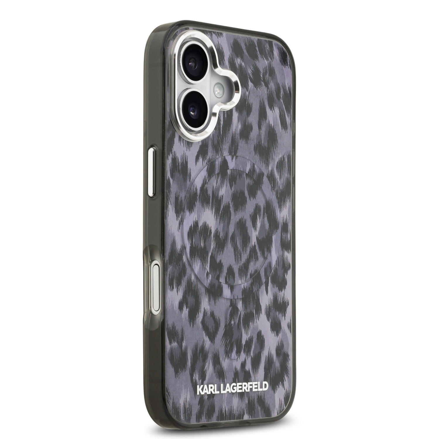 Karl Lagerfeld IML Leopard MagSafe Zadní Kryt pro iPhone 17 Grey