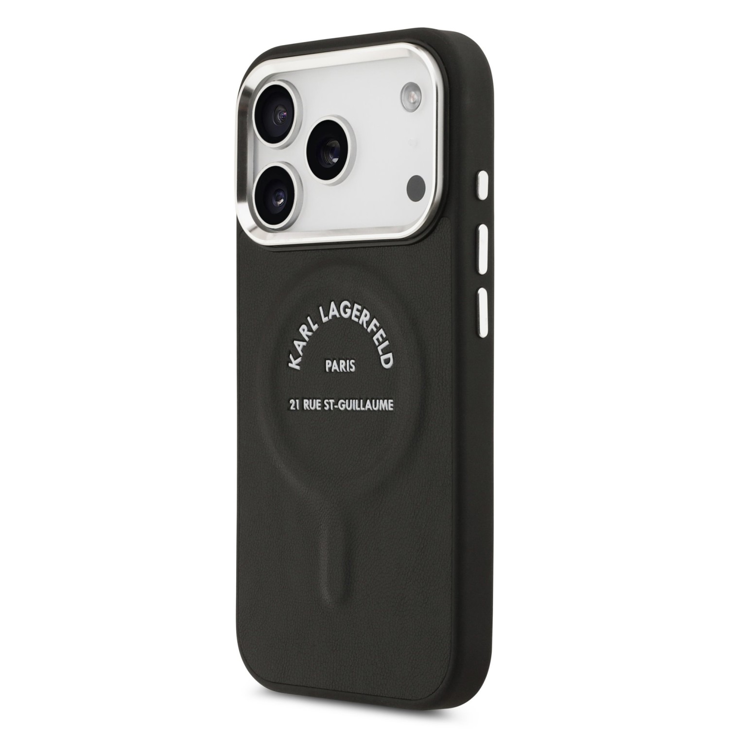 Karl Lagerfeld PU RSG Logo MagSafe Zadní Kryt pro iPhone 17 Pro Max Black