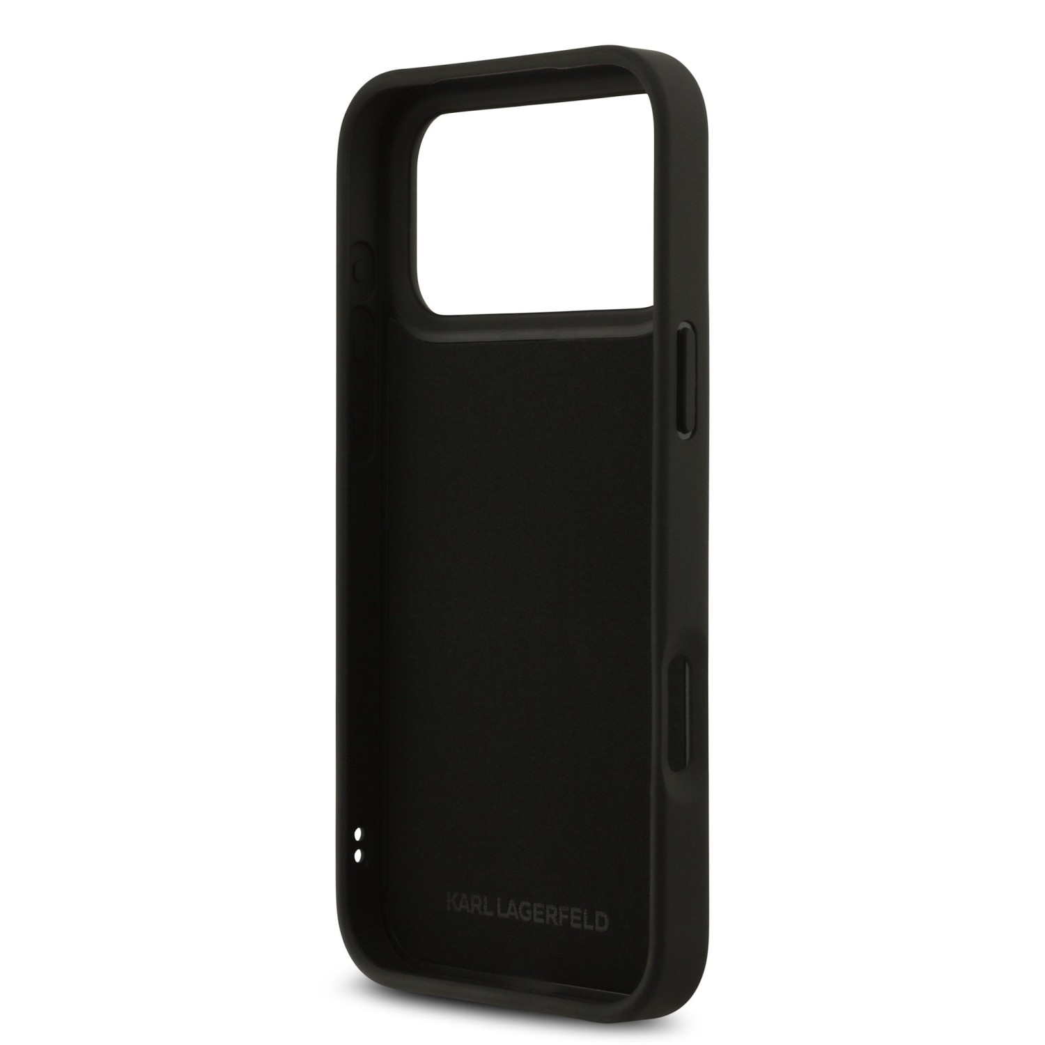 Karl Lagerfeld 3D Rubber Karl and Choupette Zadní Kryt pro iPhone 17 Pro Max Black