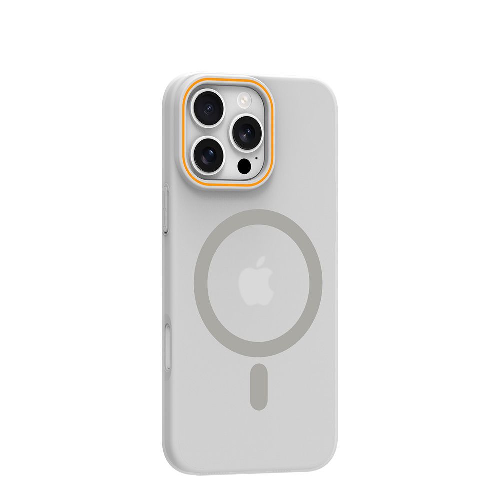 Zadný kryt Case GO ORANGE compatible with MagSafe pre OPPO Reno 14F, transparentný