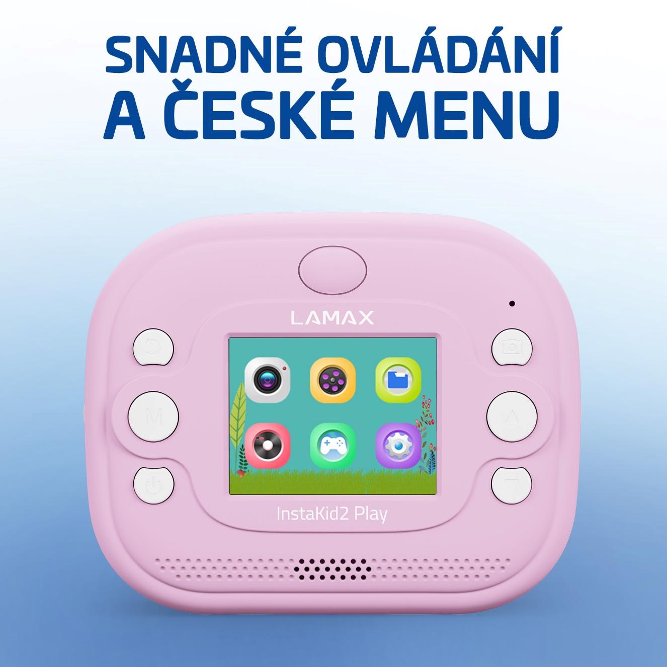 LAMAX InstaKid2 Play růžová