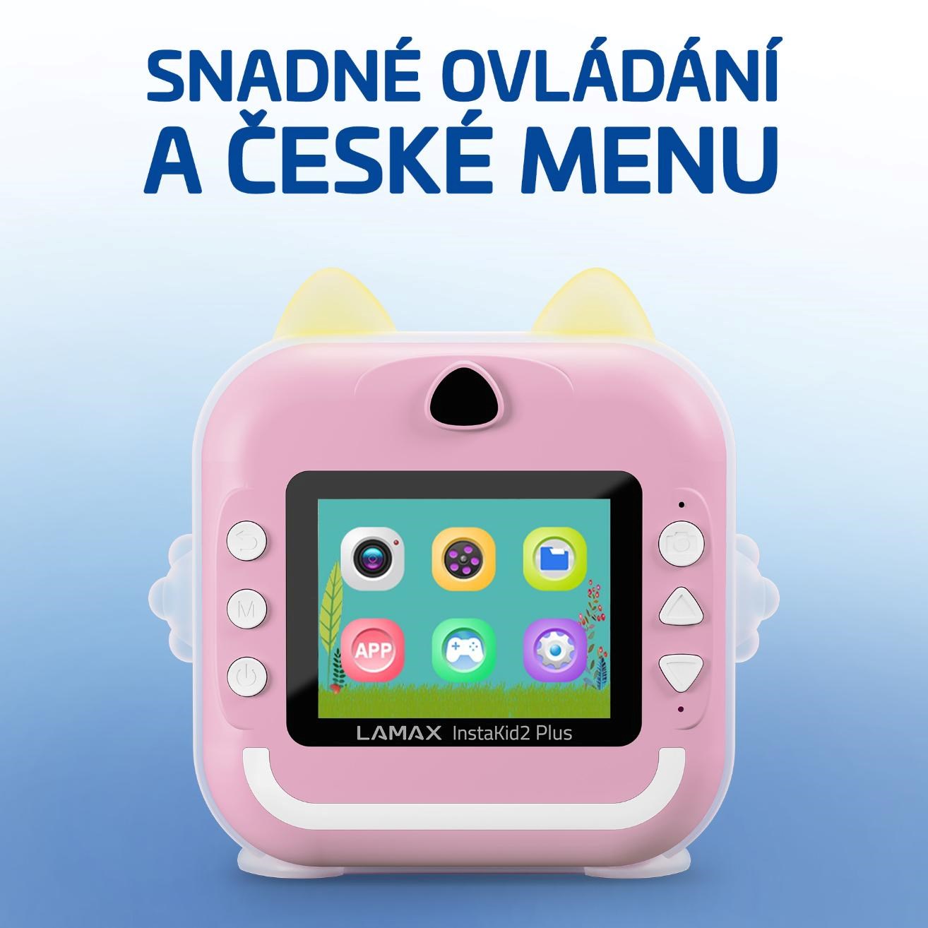 LAMAX InstaKid2 Plus růžová