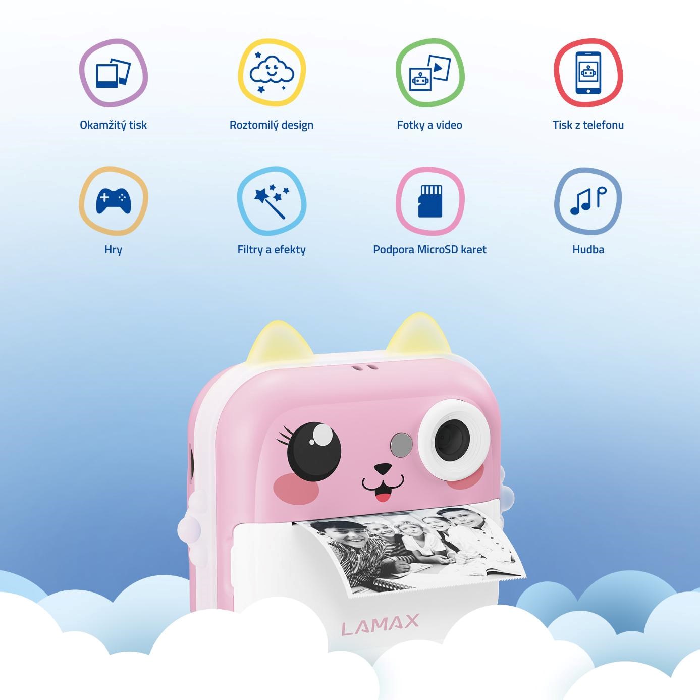 LAMAX InstaKid2 Plus růžová