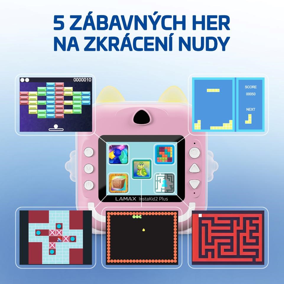 LAMAX InstaKid2 Plus růžová