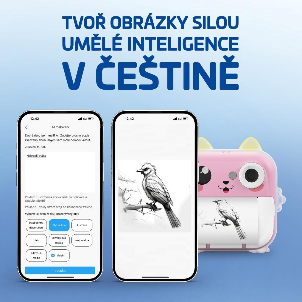 LAMAX InstaKid2 Plus růžová