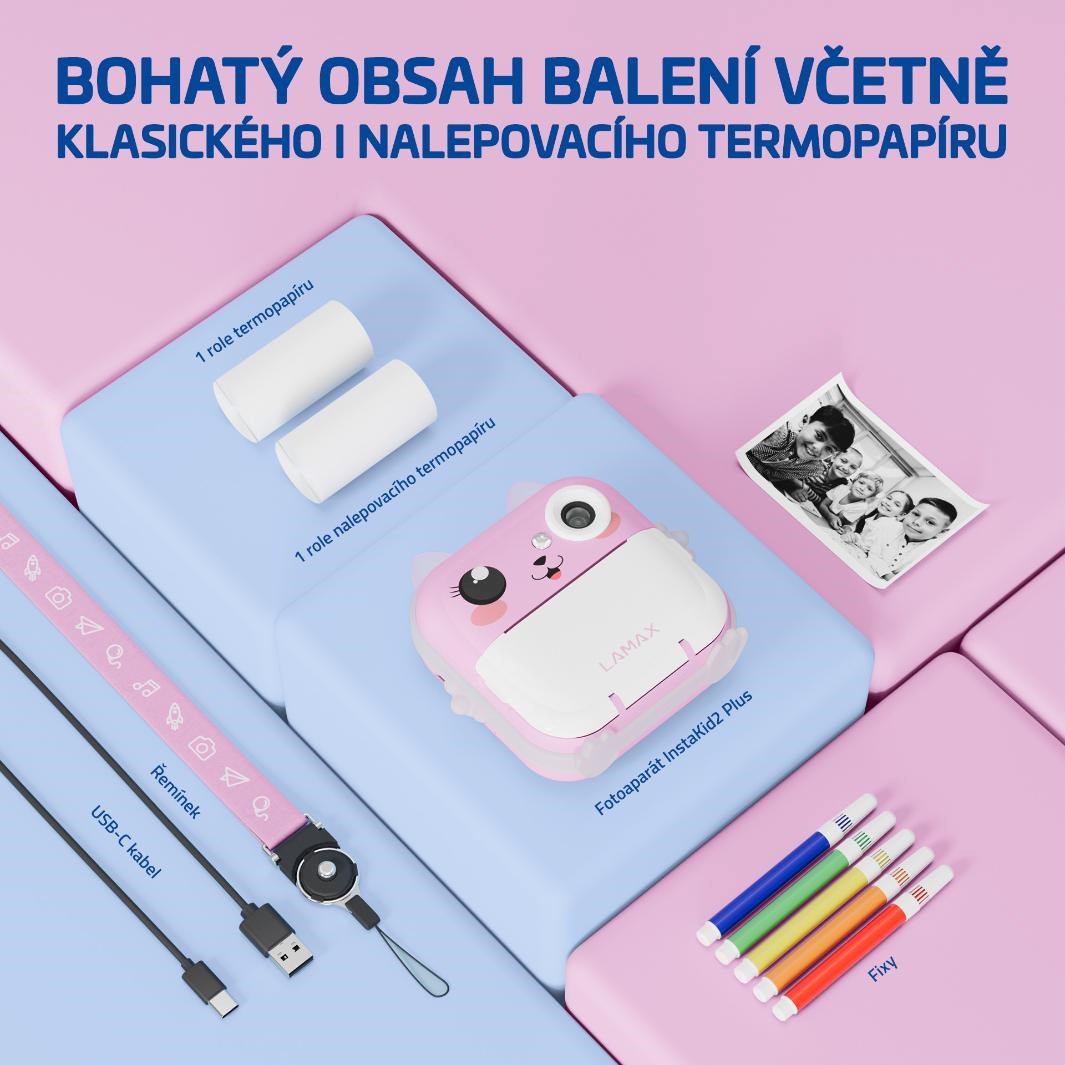 LAMAX InstaKid2 Plus růžová