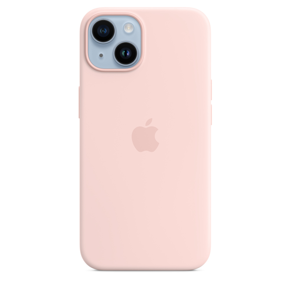 Zadný kryt Silicone Case with MagSafe s Apple iPhone 14, chalk pink