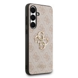 Guess PU 4G Metal Logo Zadní Kryt pro Samsung Galaxy S25 FE Pink