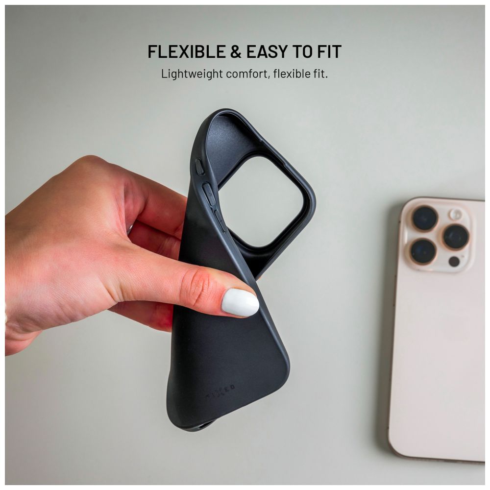 Zadní pogumovaný kryt FIXED Story pro Samsung Galaxy A37 5G, černý