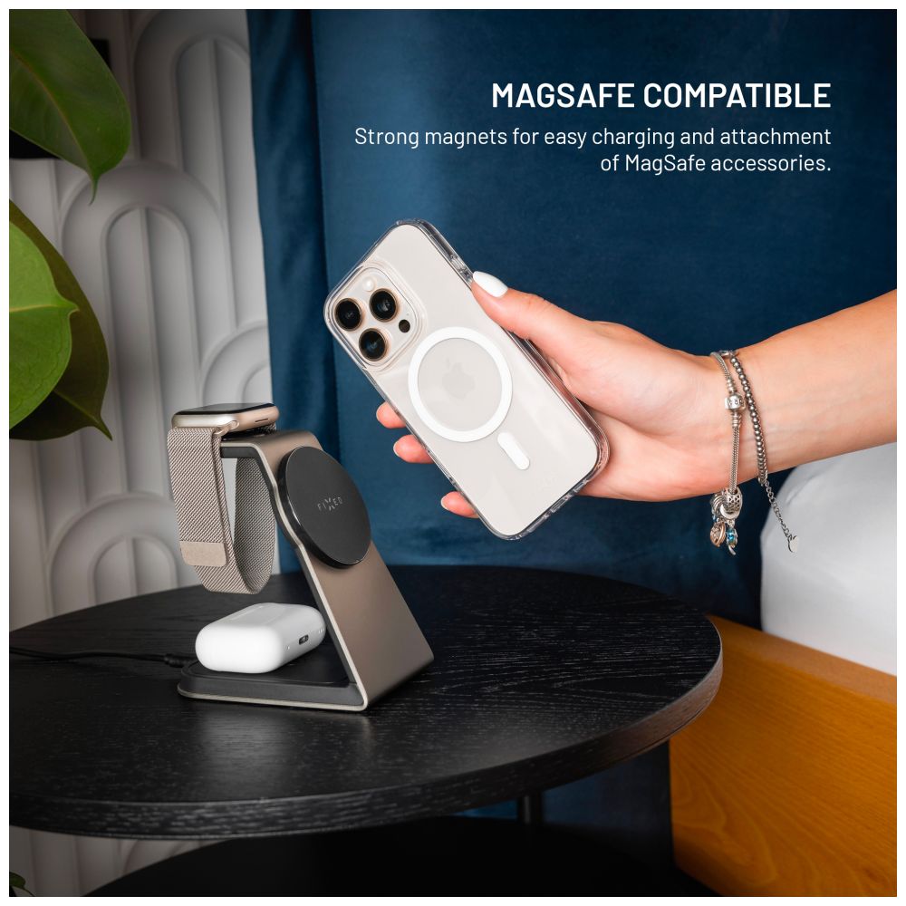 Zadní kryt FIXED MagPure s podporou MagSafe pro Samsung Galaxy A57 5G, čirý