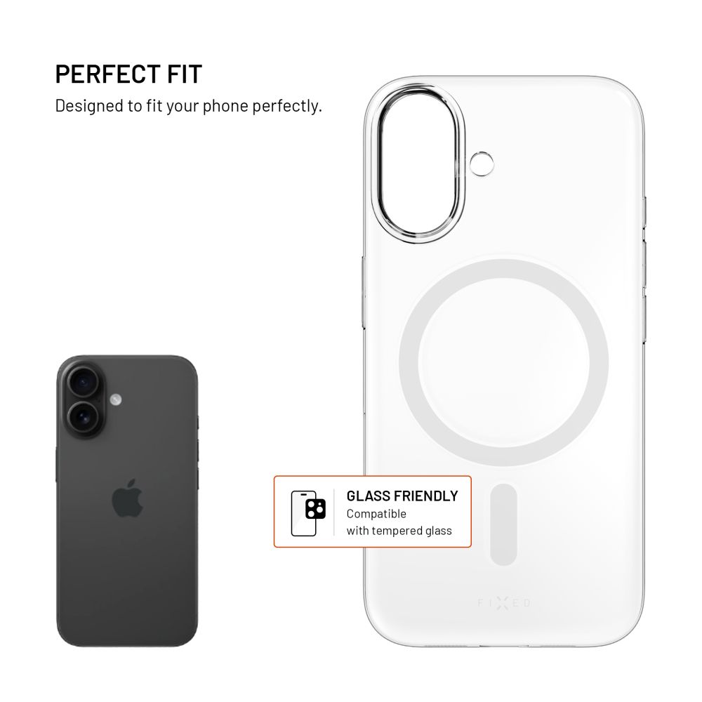 Zadní kryt FIXED MagShell s podporou MagSafe pro Samsung Galaxy S26+, čirá