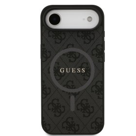 Zadný kryt Guess PU Leather 4G Colored Ring Magnetic pre Apple iPhone Air, čierna