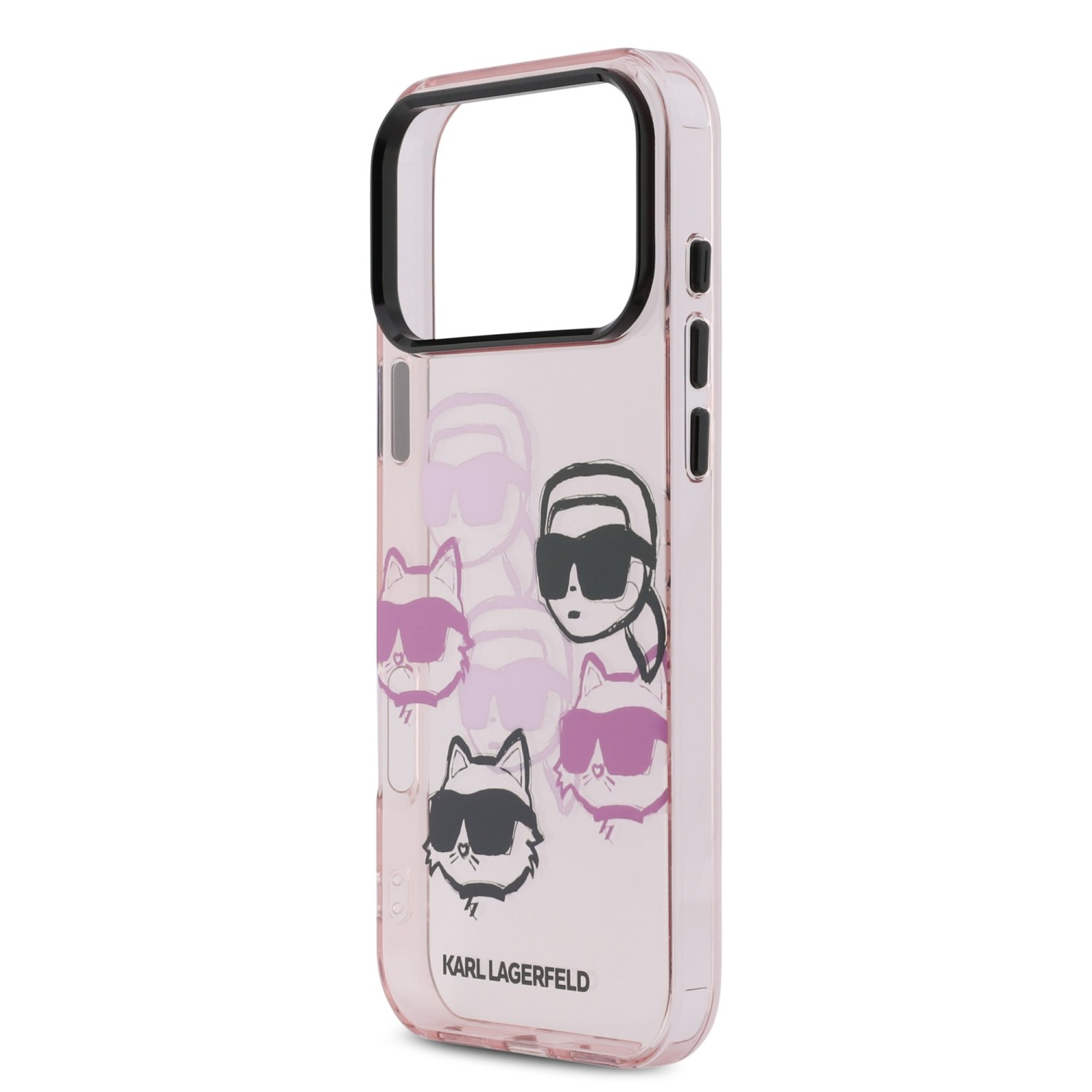 Karl Lagerfeld IML Multi K&CH Heads Zadní Kryt pro iPhone 17 Pro Max Pink