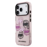 Karl Lagerfeld IML Multi K&CH Heads Zadní Kryt pro iPhone 17 Pro Pink