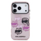 Karl Lagerfeld IML Multi K&CH Heads Zadní Kryt pro iPhone 17 Pro Pink