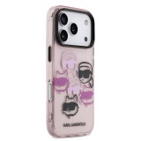 Karl Lagerfeld IML Multi K&CH Heads Zadní Kryt pro iPhone 17 Pro Pink