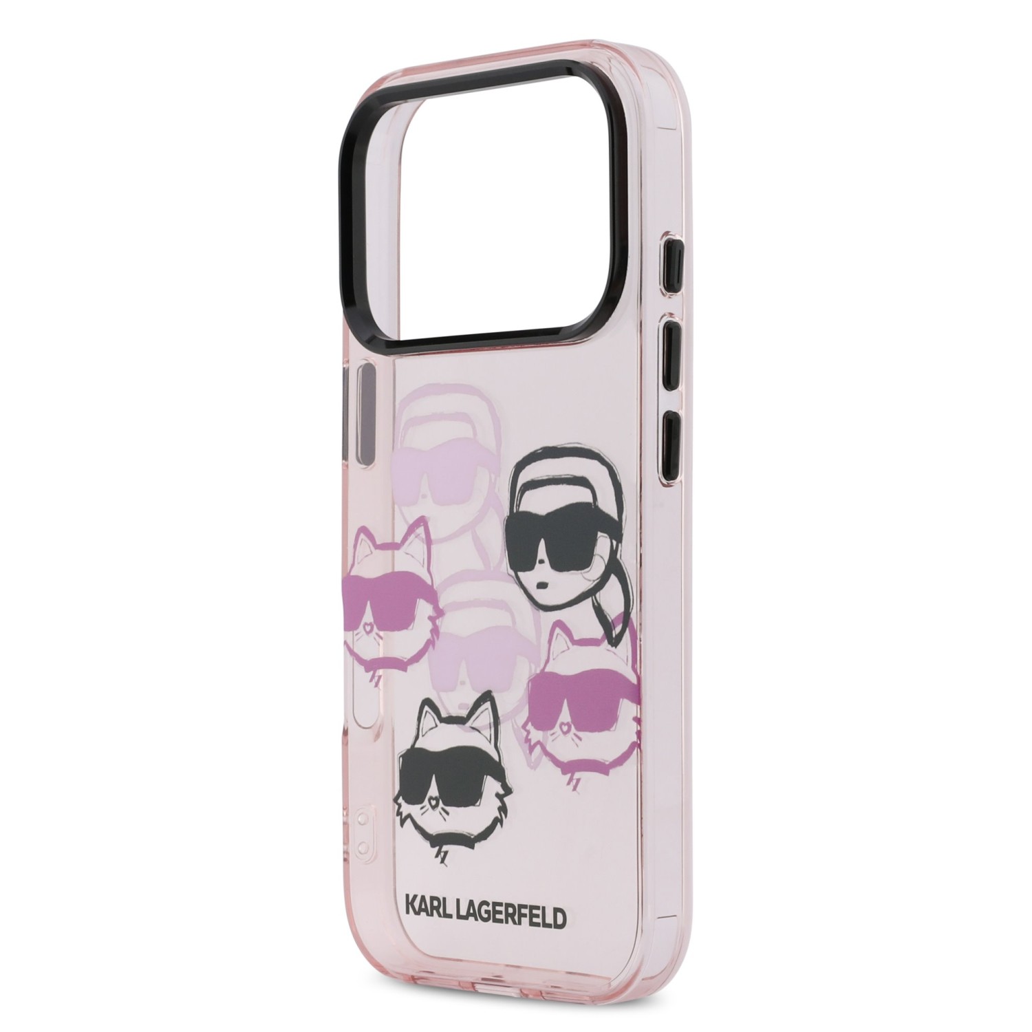 Karl Lagerfeld IML Multi K&CH Heads Zadní Kryt pro iPhone 17 Pro Pink