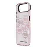 Karl Lagerfeld IML Multi K&CH Heads Zadní Kryt pro iPhone Air Pink