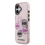 Karl Lagerfeld IML Multi K&CH Heads Zadní Kryt pro iPhone 17 Pink